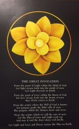 Great Invocation Golden Lotus poster - Image