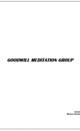 Goodwill Meditation Group - booklet - Image