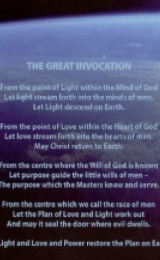 Great Invocation postcard - Image