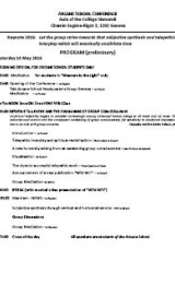 Arcane School Conference Program - Geneva - Italian Version - Image